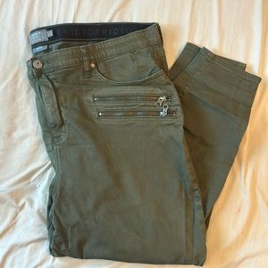 Torrid olive sky high skinny jean